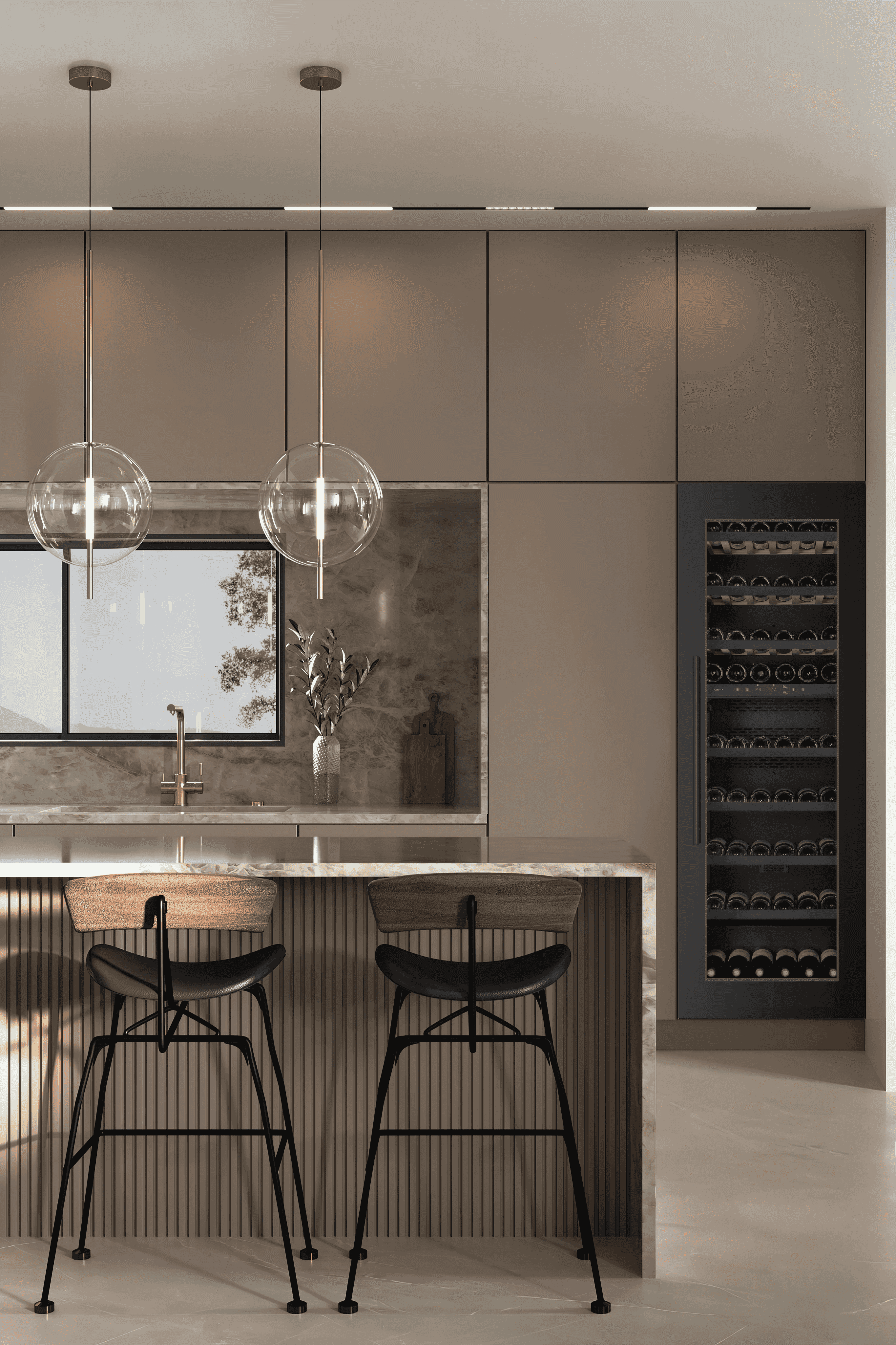 Vigneron Kitchen Built-in 180 DB, Black edition